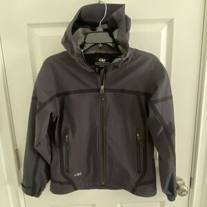 Outdoor Research Jacket Women’s Size XS Black Mithril Soft Shell Hooded coat
